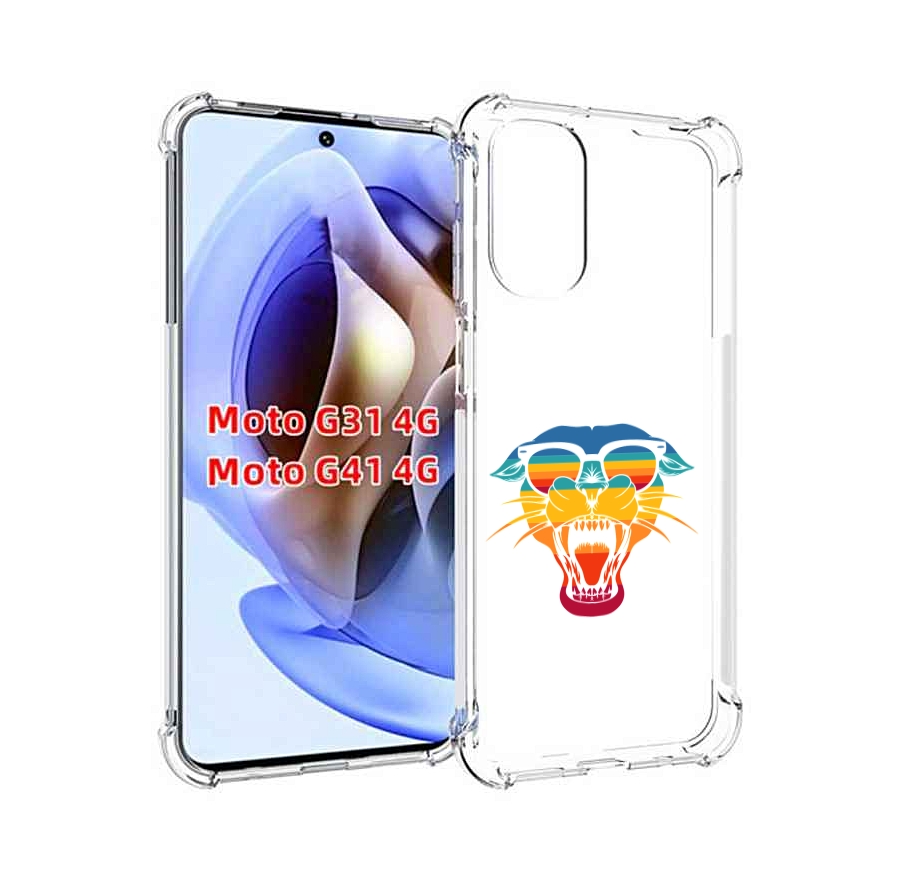 

Чехол MyPads Радужная-пантера для Motorola Moto G31 4G / G41 4G, Прозрачный, Tocco