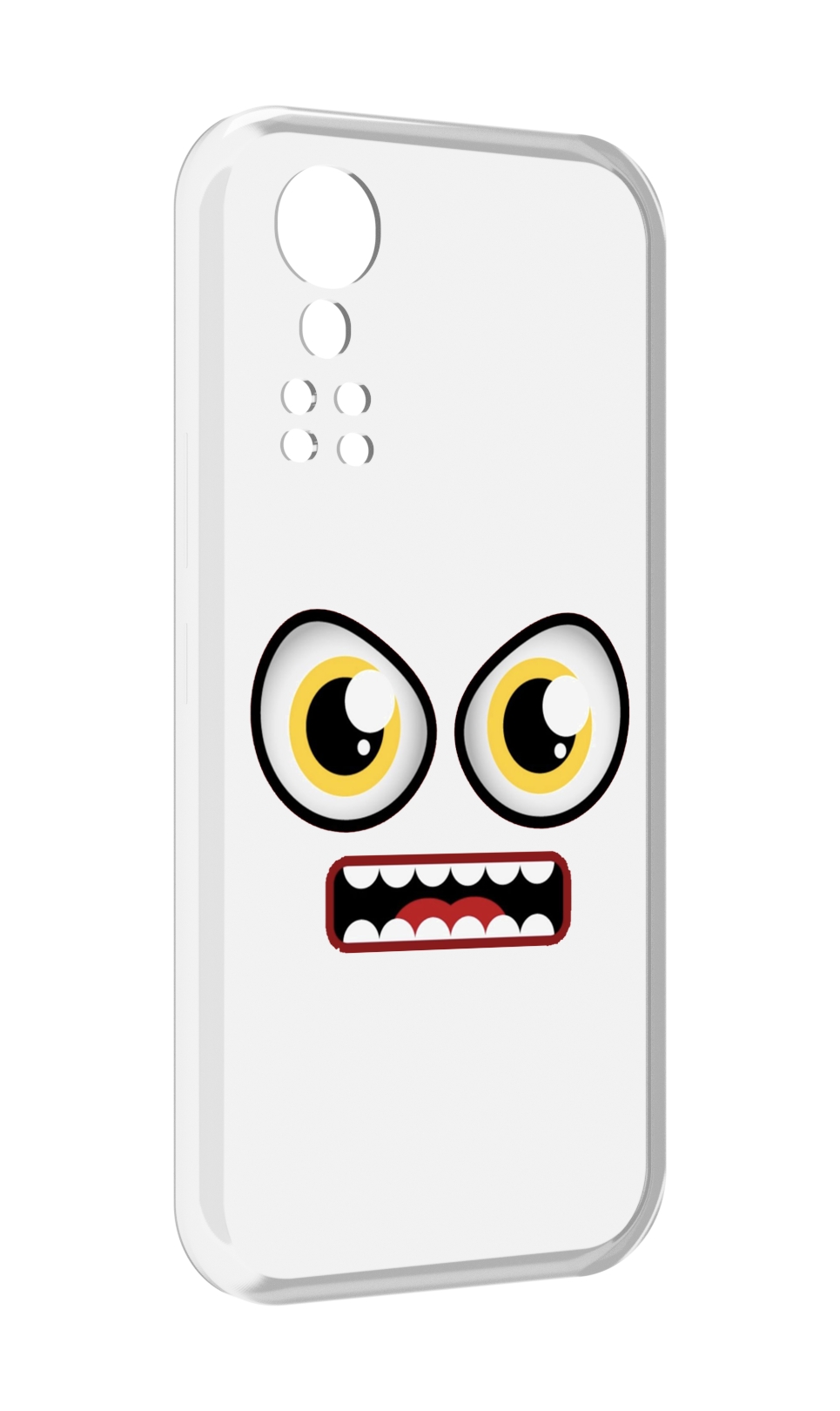 

Чехол MyPads красный злой смайлик для ZTE Axon 30 5G / Axon 30S, Прозрачный, Tocco