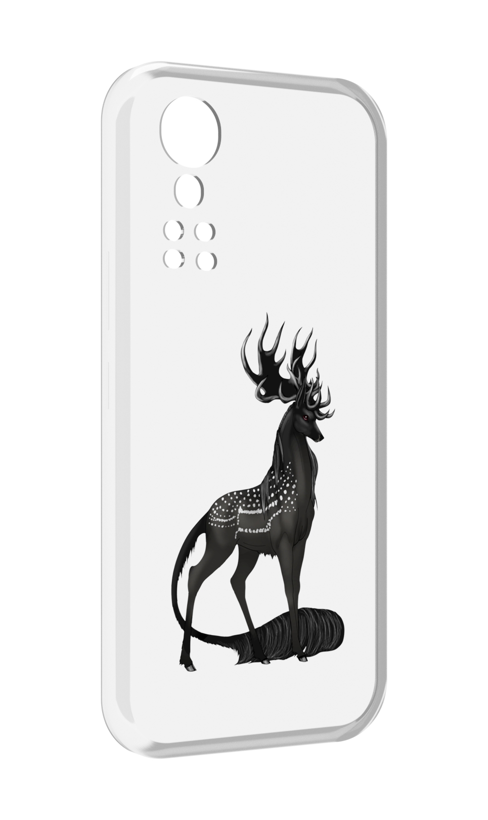 

Чехол MyPads красивый-черный-олень для ZTE Axon 30 5G / Axon 30S, Прозрачный, Tocco