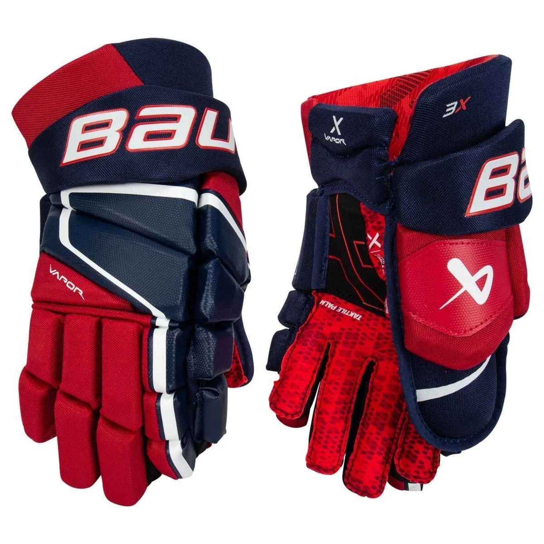 Перчатки BAUER VAPOR 3X SR (NAV/RED/WHT 15