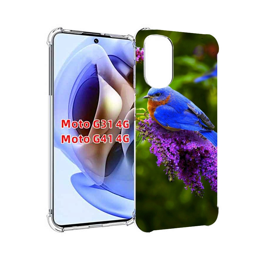 

Чехол MyPads Птица-сиреневая для Motorola Moto G31 4G / G41 4G, Прозрачный, Tocco
