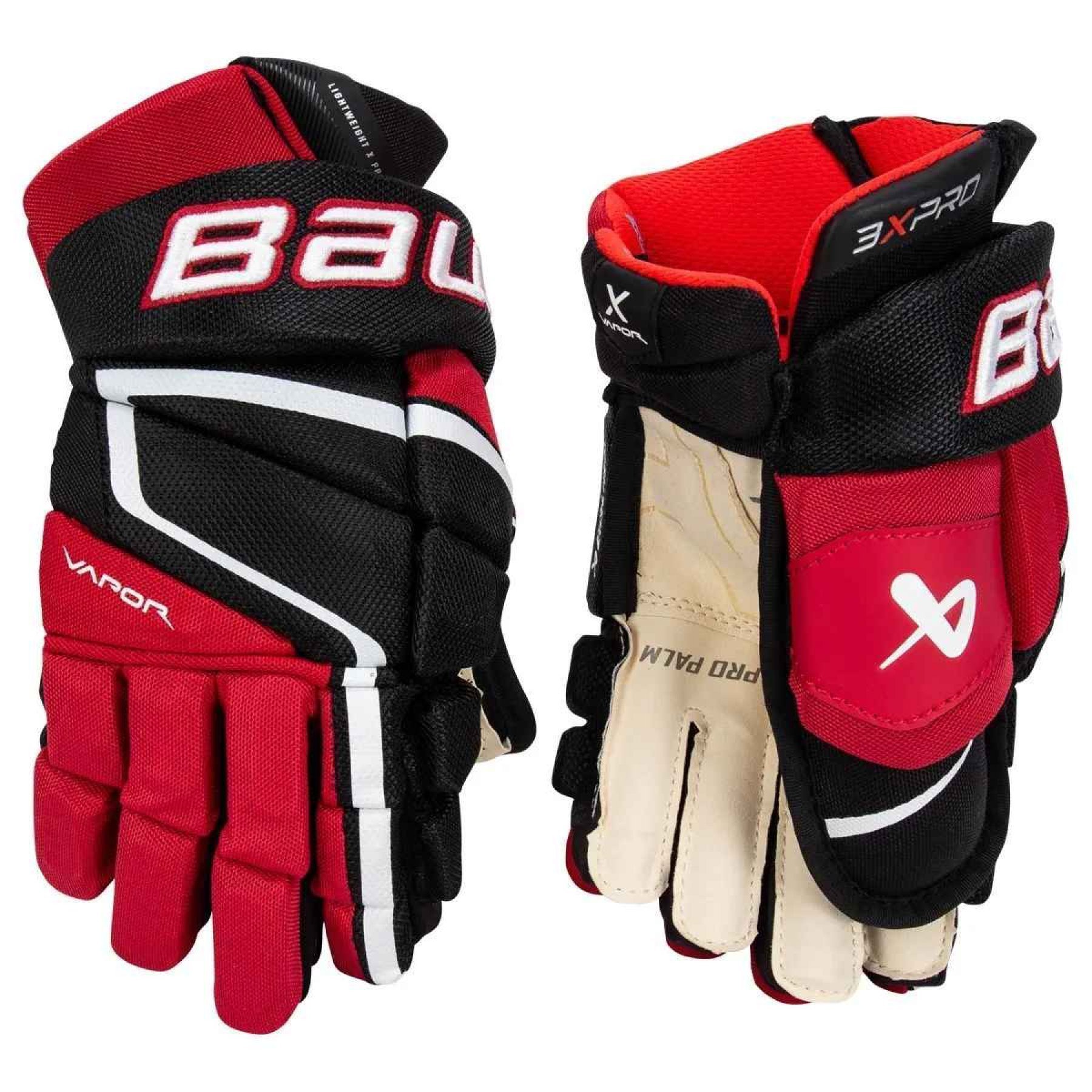 Перчатки BAUER VAPOR 3X PRO SR (BLK/RED 14