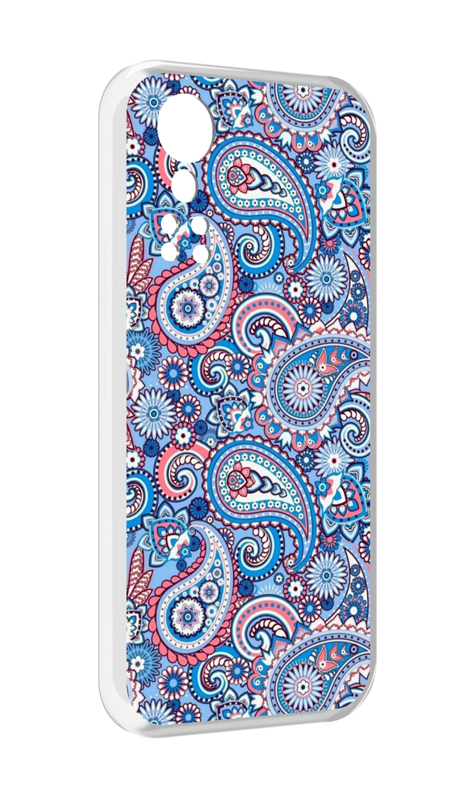 

Чехол MyPads красивый голубой арнамент для ZTE Axon 30 5G / Axon 30S, Прозрачный, Tocco