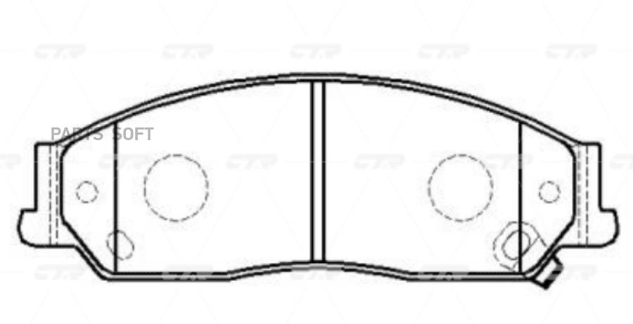 

Тормозные колодки Ctr GK1024