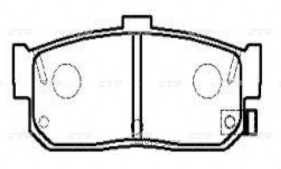 

Тормозные колодки Ctr GK0755