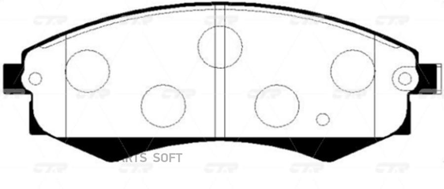 

Тормозные колодки Ctr GK0540