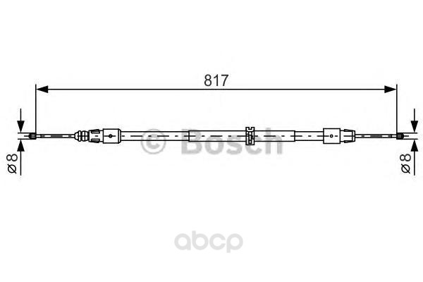 

Тормозной трос Bosch 1987482024, Тормозной трос Bosch 1987482024 Bosch 1987482024