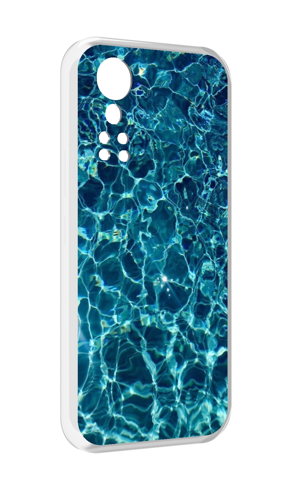 

Чехол MyPads красивая голубая вода для ZTE Axon 30 5G / Axon 30S, Прозрачный, Tocco