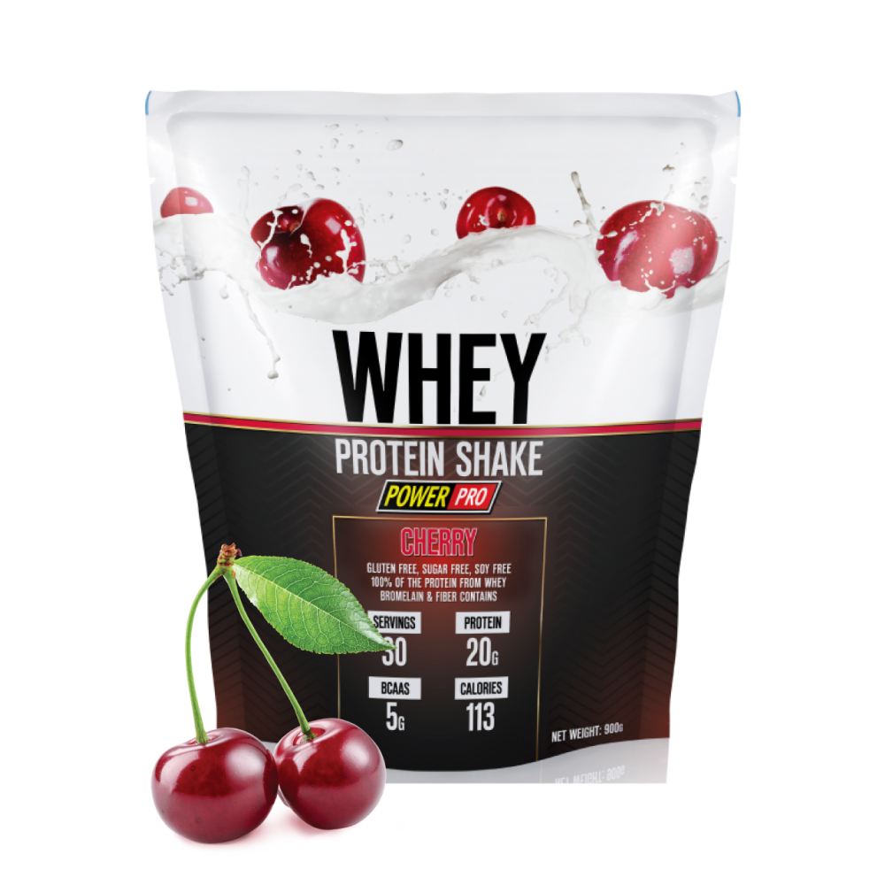 Протеин Power Pro Whey Protein Shake 900 гр вишня
