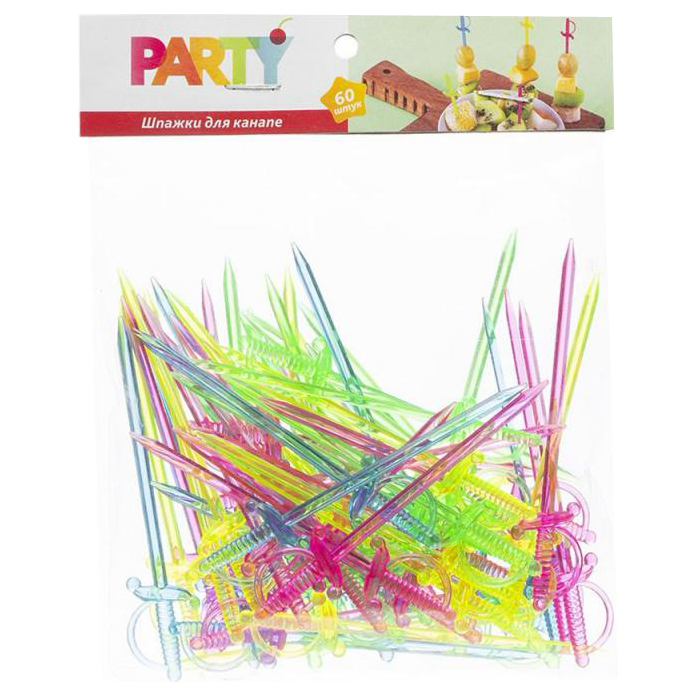 

Шпажки для канапе полистирол Party 60 шт