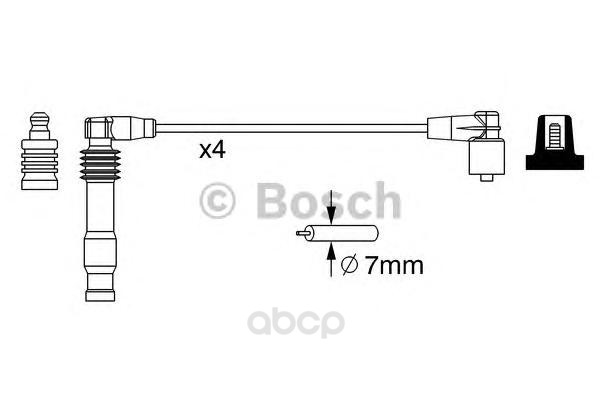 

0 986 357 228 к-кт проводов Opel Frontera 2.2 16V 95-98