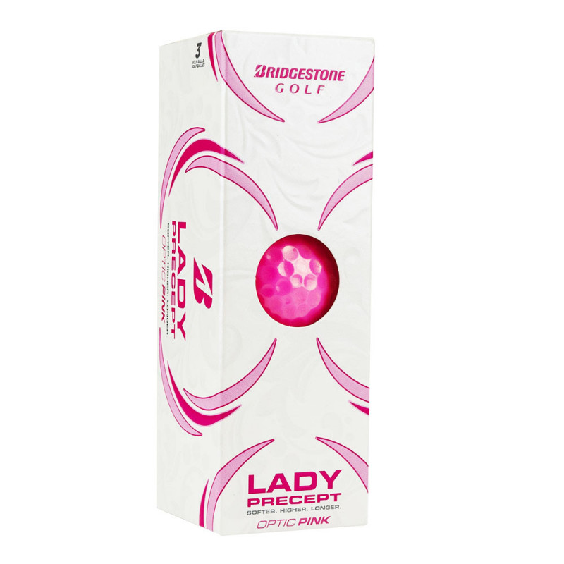 

Мяч для гольфа Bridgestone Lady Precept арт.BGB1LPX 3шт, розовый, Lady Precept