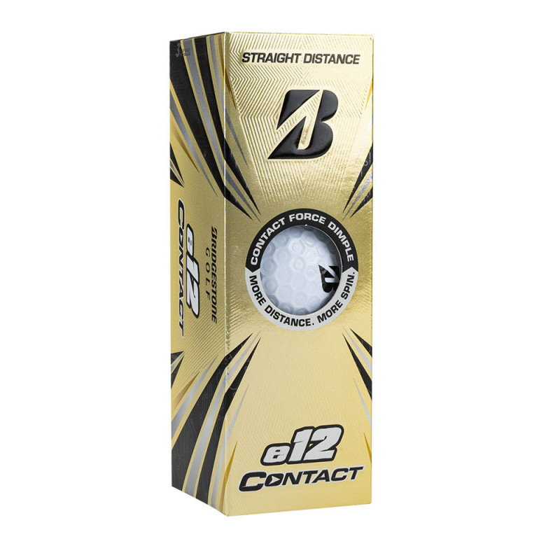 

Мяч для гольфа Bridgestone e12 Contact White арт.BGB1CWX 3шт, белый