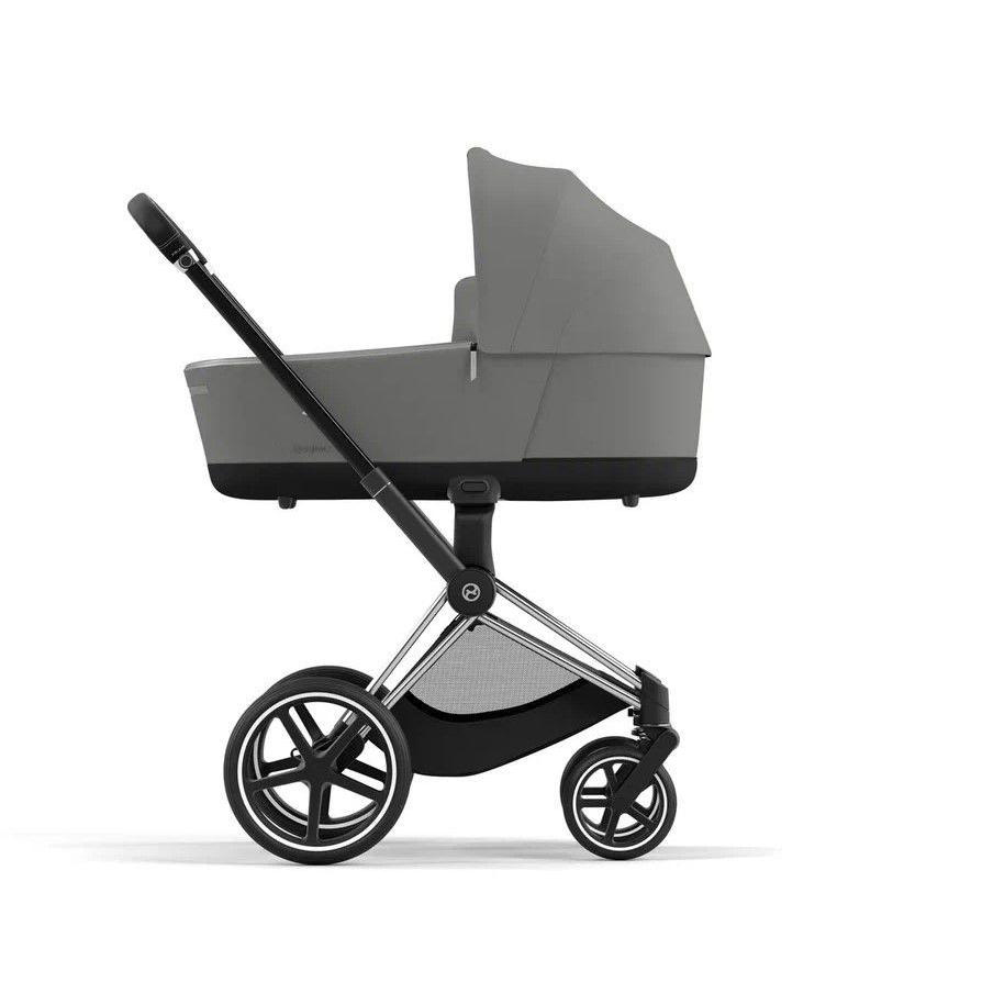 

Cybex Priam IV Коляска 2 в 1, шасси IV Chrome ручка Black/текстиль Manhattan Grey Plus, Priam-4