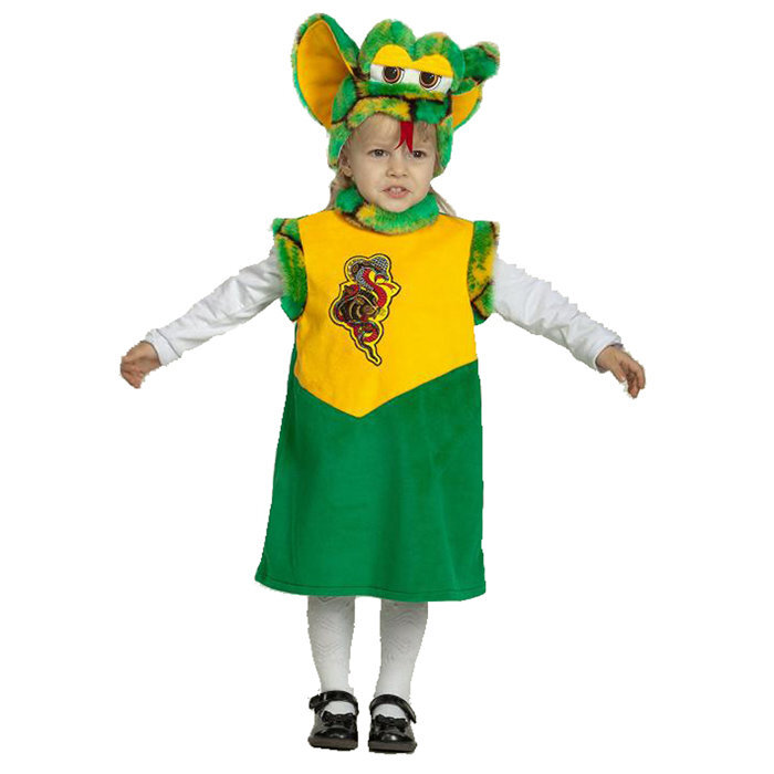 Карнавальный костюм Batik 298 зеленый, 110 костюм карнавальный батик зайка плюш детский р 28 110 см