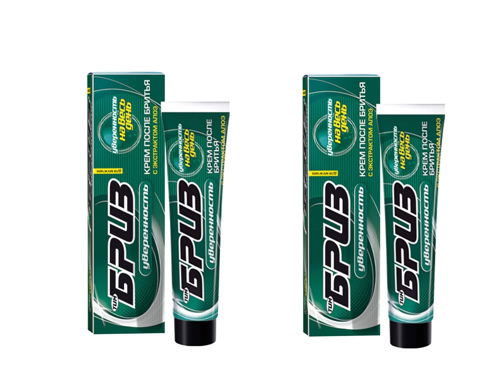 Крем для бритья ТимБриз Уверенность с экстрактом Алоэ 75 мл, 2 шт