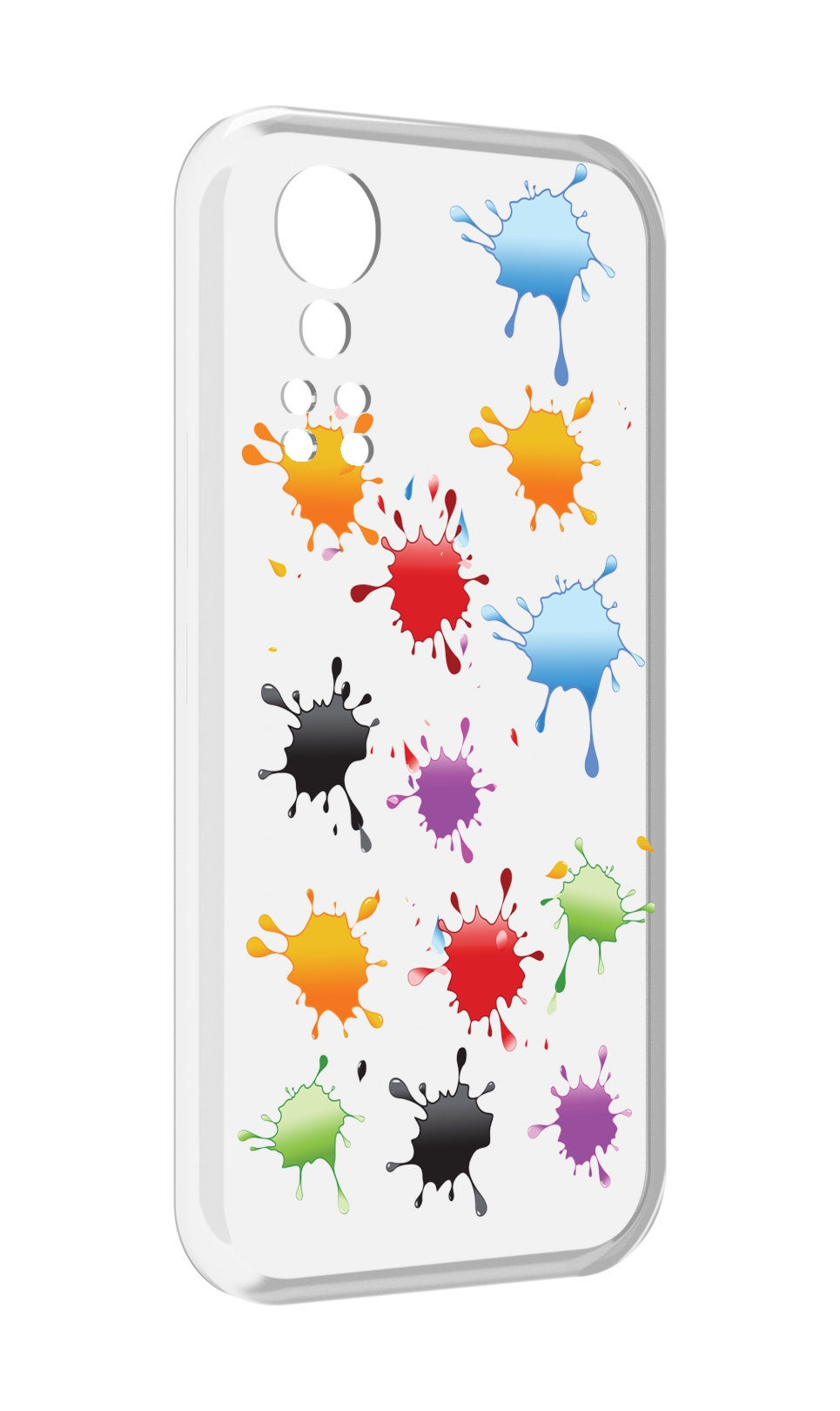 

Чехол MyPads кляксы для ZTE Axon 30 5G / Axon 30S, Прозрачный, Tocco