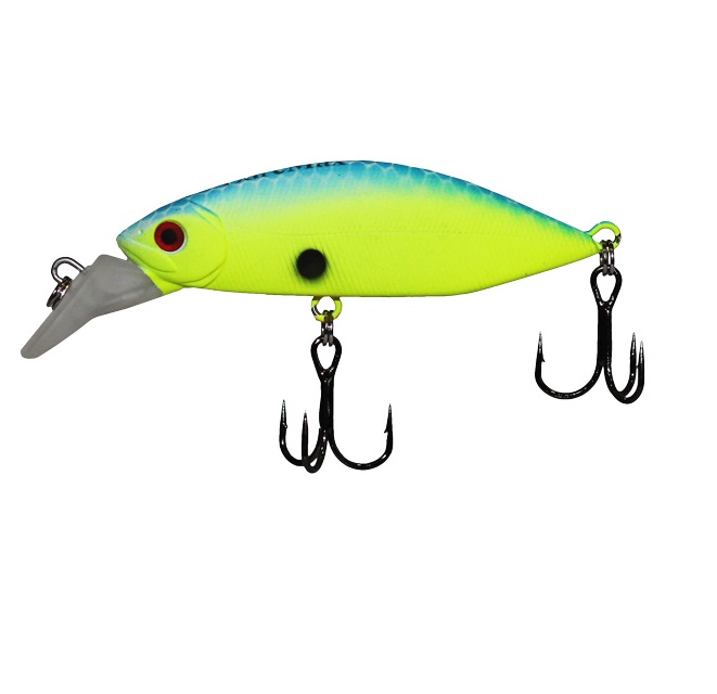 

Воблер LureMax Crash Minnow 55S-015-Blue Canary, 6,6гр, Разноцветный