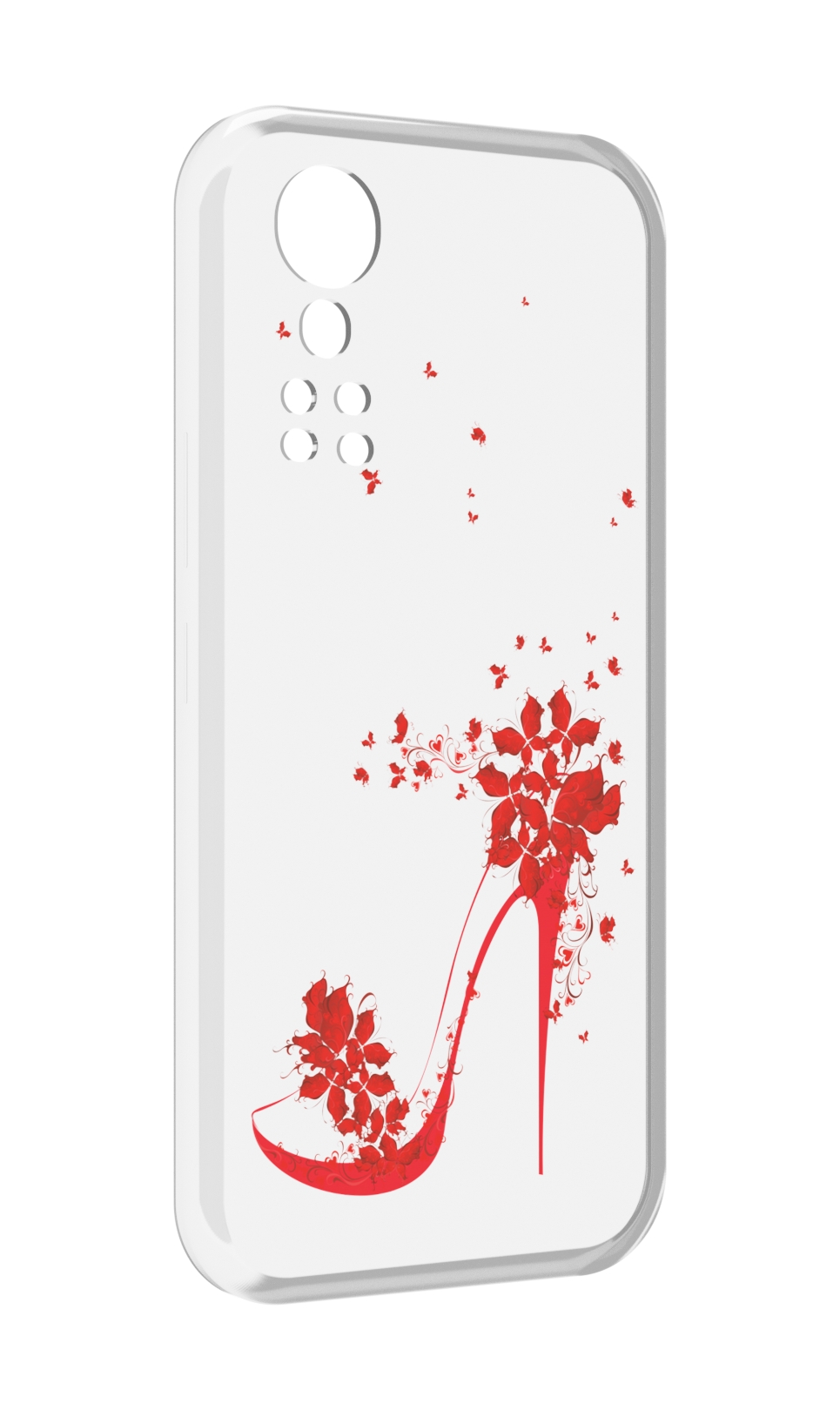 

Чехол MyPads каблук-в-цветах для ZTE Axon 30 5G / Axon 30S, Прозрачный, Tocco