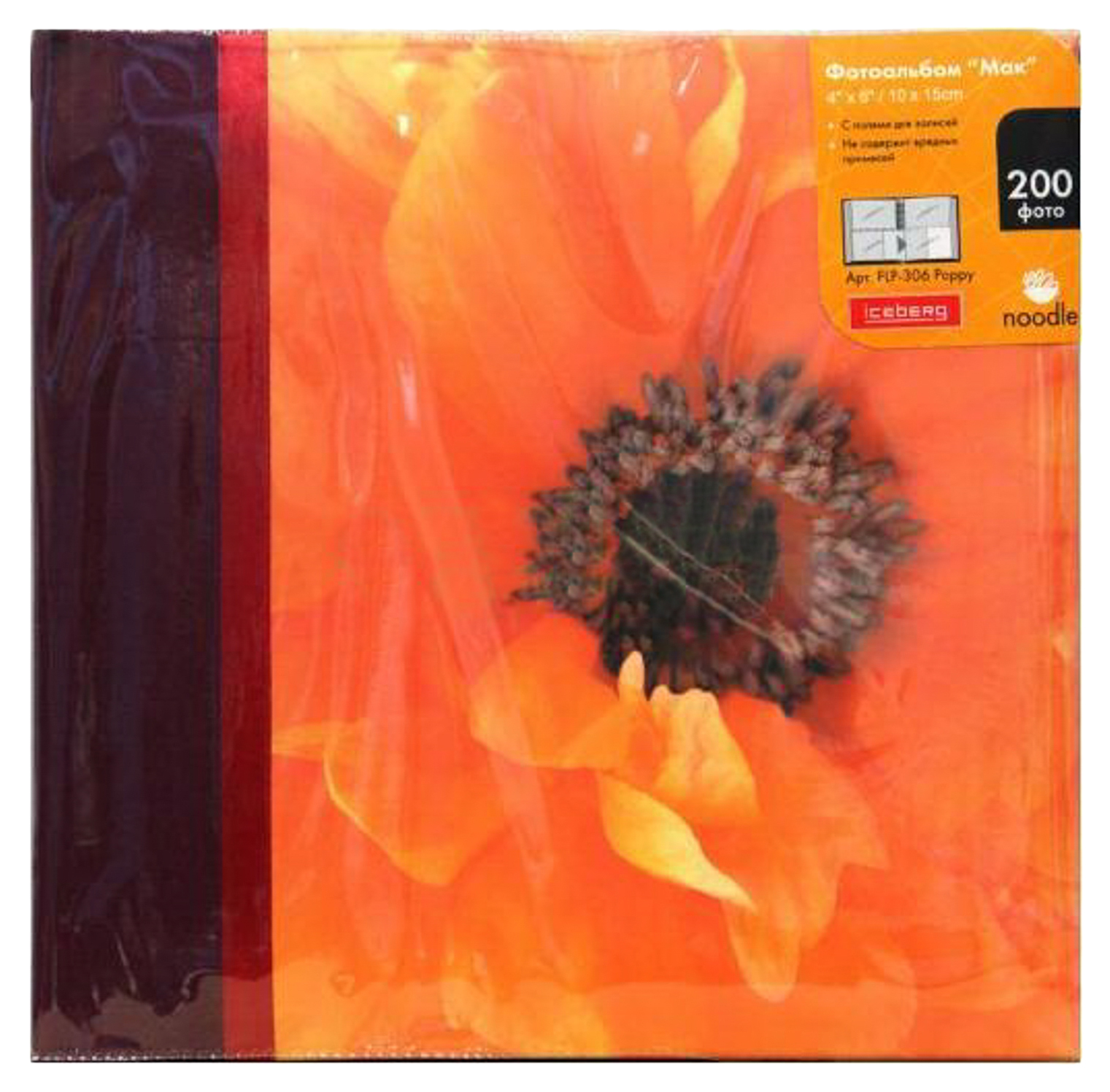 

Фотоальбом Iceberg Poppy Мак на 200 фото 10 х 15 см