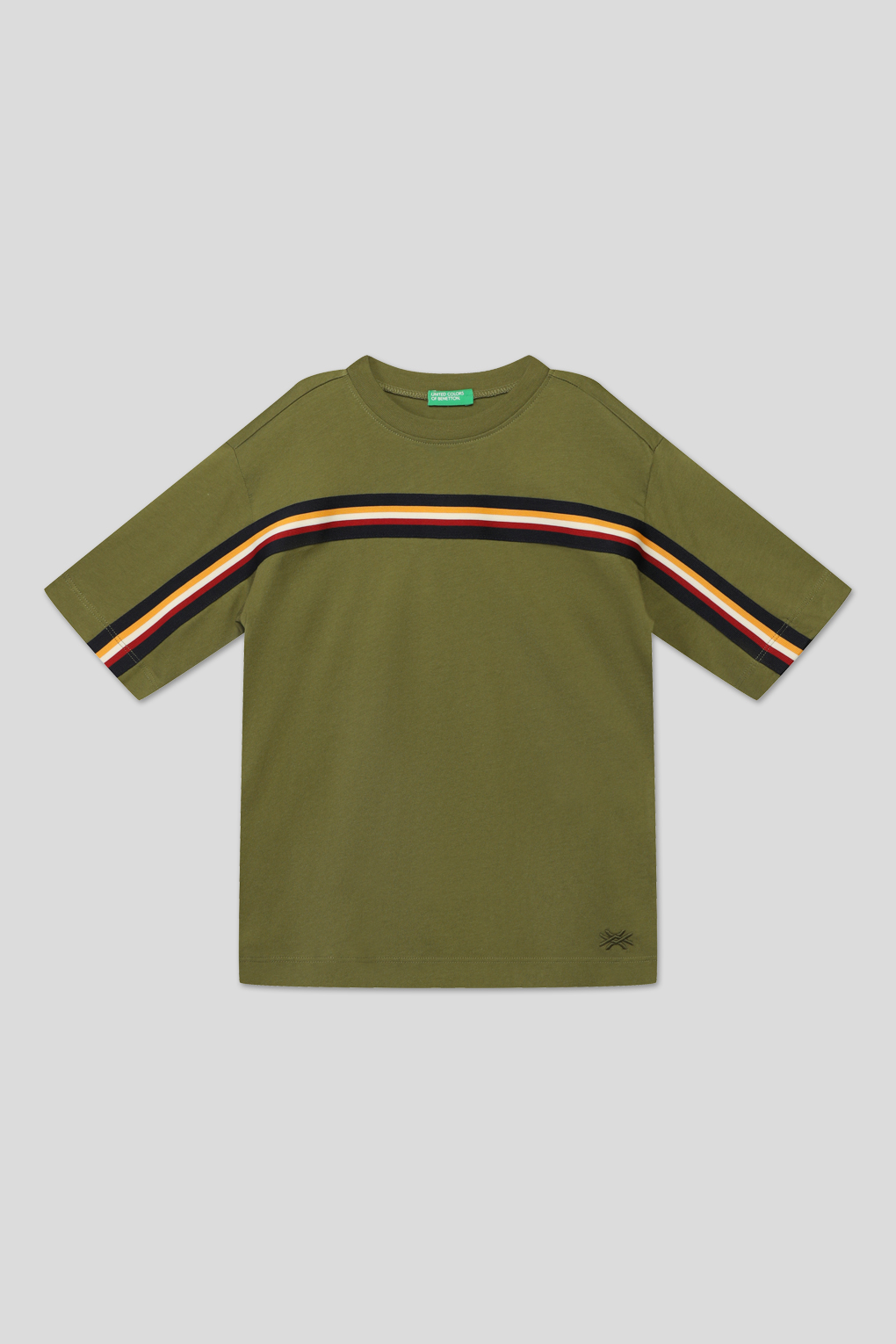 

Футболка Benetton 3096C10DO, хаки, M, 3096C10DO