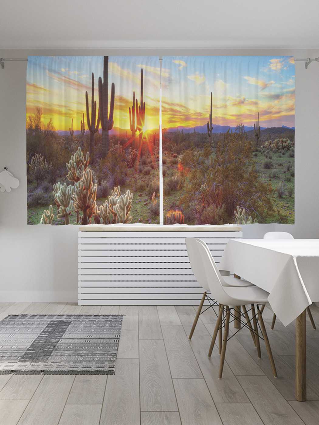 

Классические шторы JoyArty "Долина в техасе", серия Oxford DeLux, 2 полотна 145x180 см, Долина в техасе