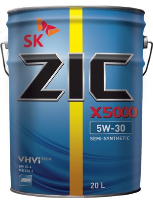 

Моторное масло ZIC X5000 5W30 20 л, X5000