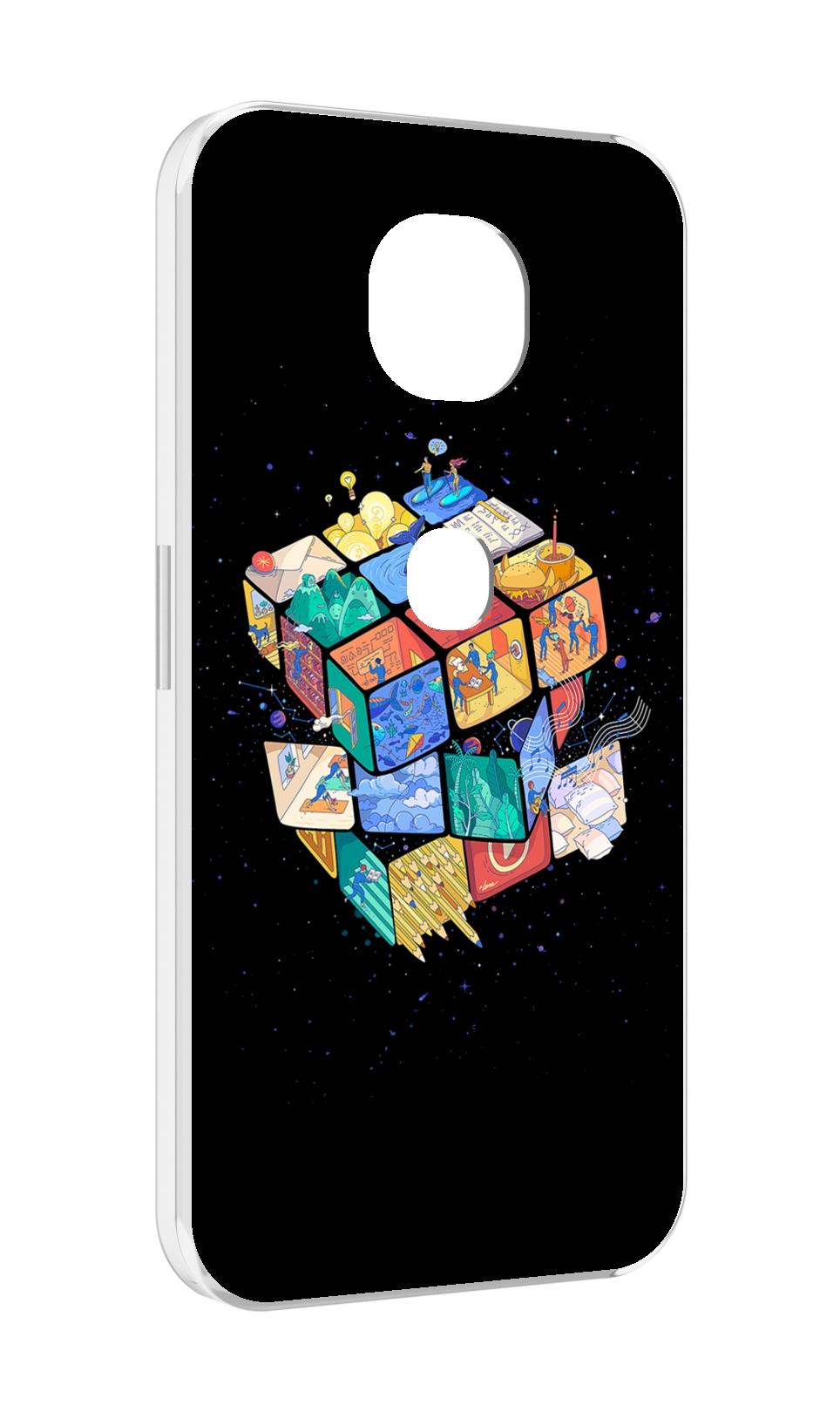

Чехол MyPads Кубик-Рубика для Motorola Moto G5S (XT1799-2), Прозрачный, Tocco