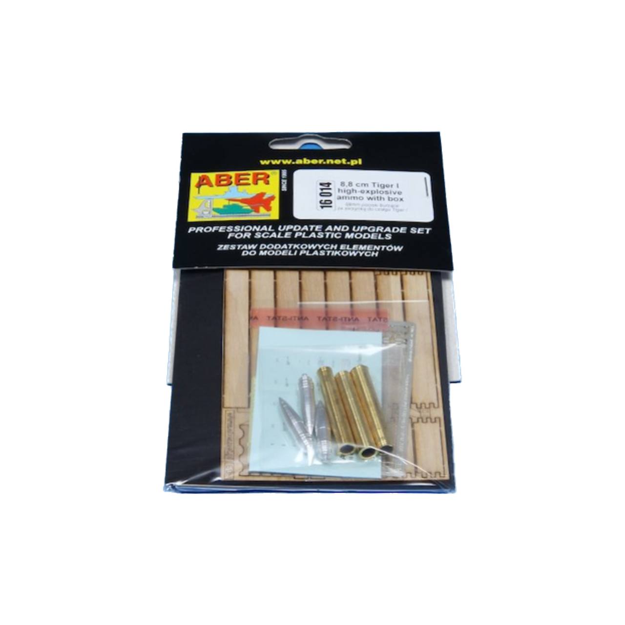 

16 014 Aber 1/16 Фототравление для 8,8 cm Tiger I high-explosive Ammo with box, Однотонный, 16 014