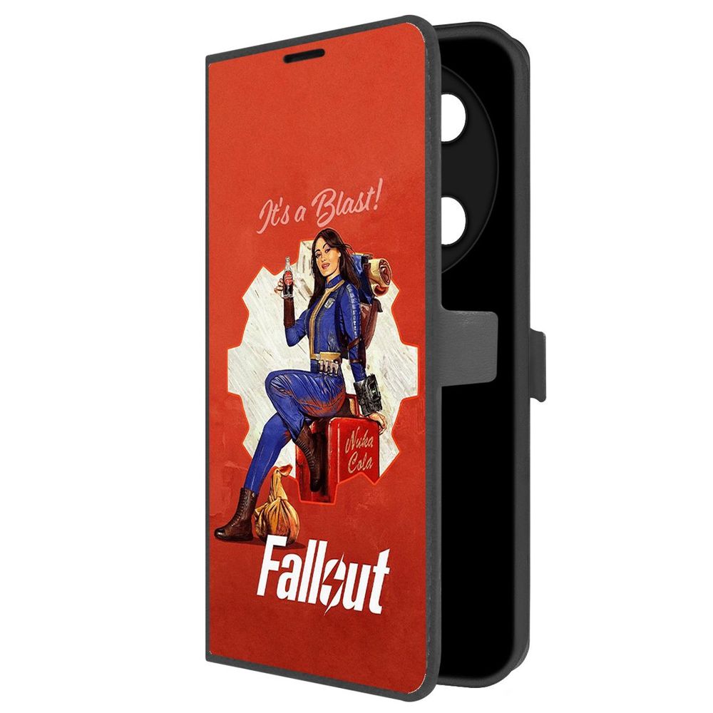 

Чехол-книжка Krutoff Eco Book для ITEL RS4 Фоллаут (Fallout) - Это взрыв! (черный)