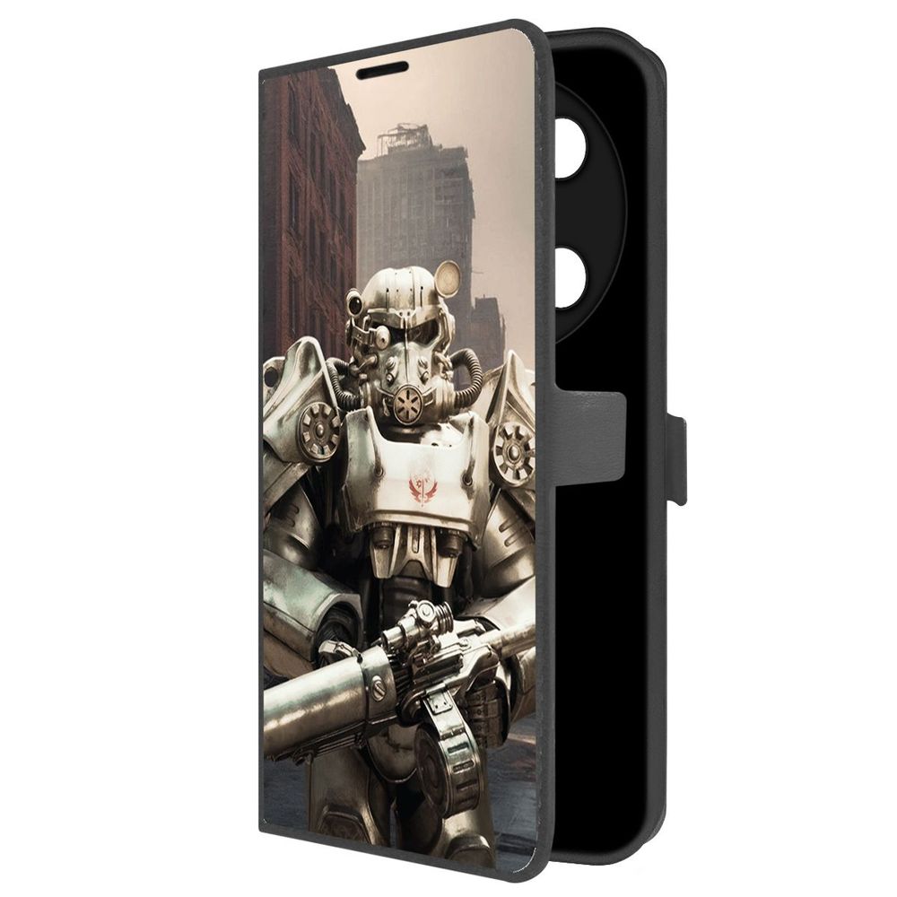 

Чехол-книжка Krutoff Eco Book для ITEL RS4 Фоллаут (Fallout) - Рыцарь Братства (черный)