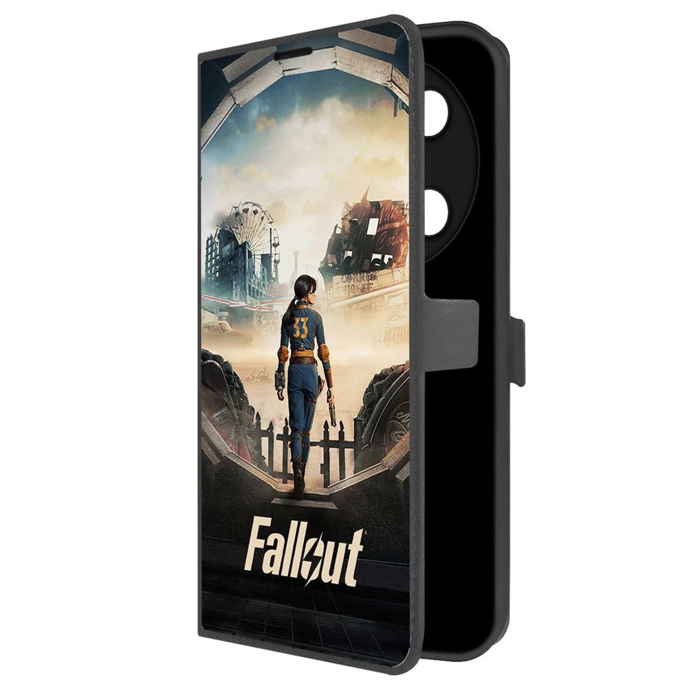 

Чехол-книжка Krutoff Eco Book для ITEL RS4 Фоллаут (Fallout) - Убежище 33 (черный)