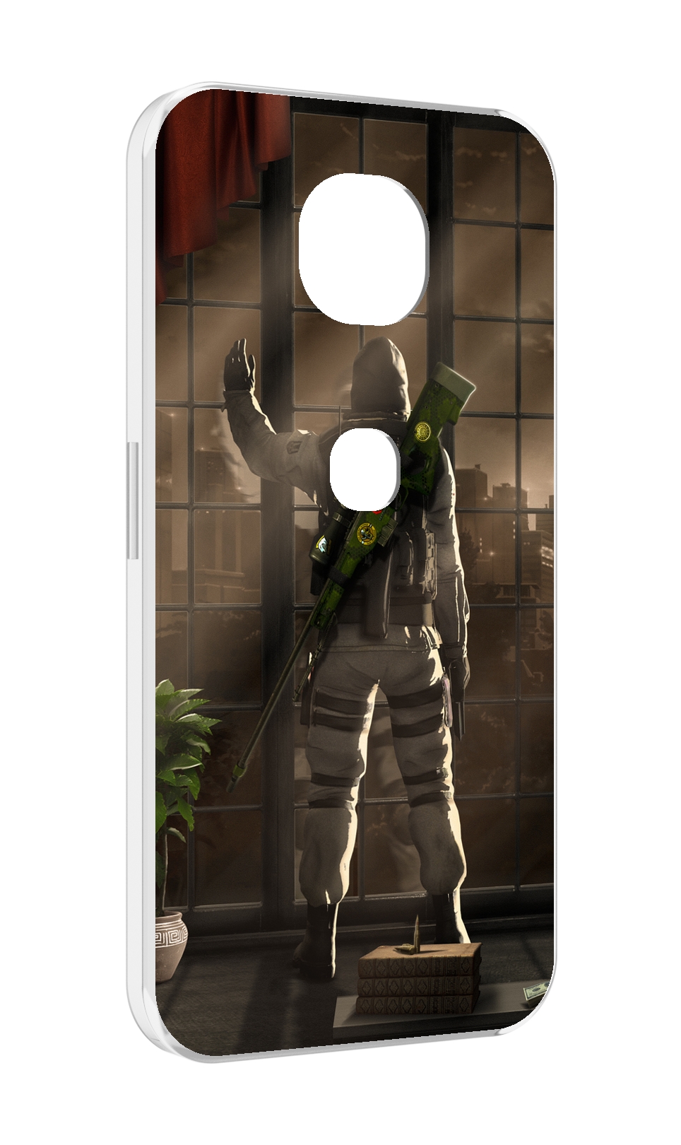 

Чехол MyPads Контр-Страйк-в-дыму для Motorola Moto G5S (XT1799-2), Прозрачный, Tocco