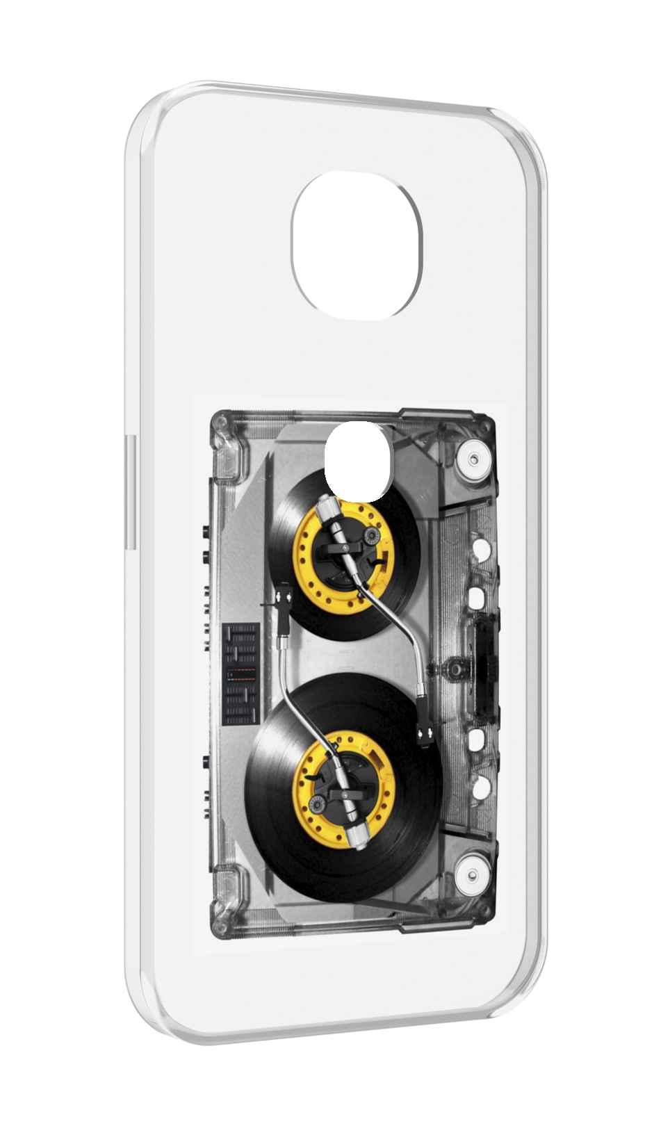 

Чехол MyPads Кассета музыкальная для Motorola Moto G5S (XT1799-2), Прозрачный, Tocco