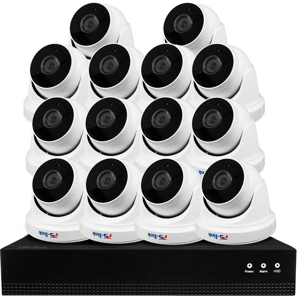 

Комплект видеонаблюдения IP 8Мп Ps-Link KIT-A814IP-POE 14 камер, Белый
