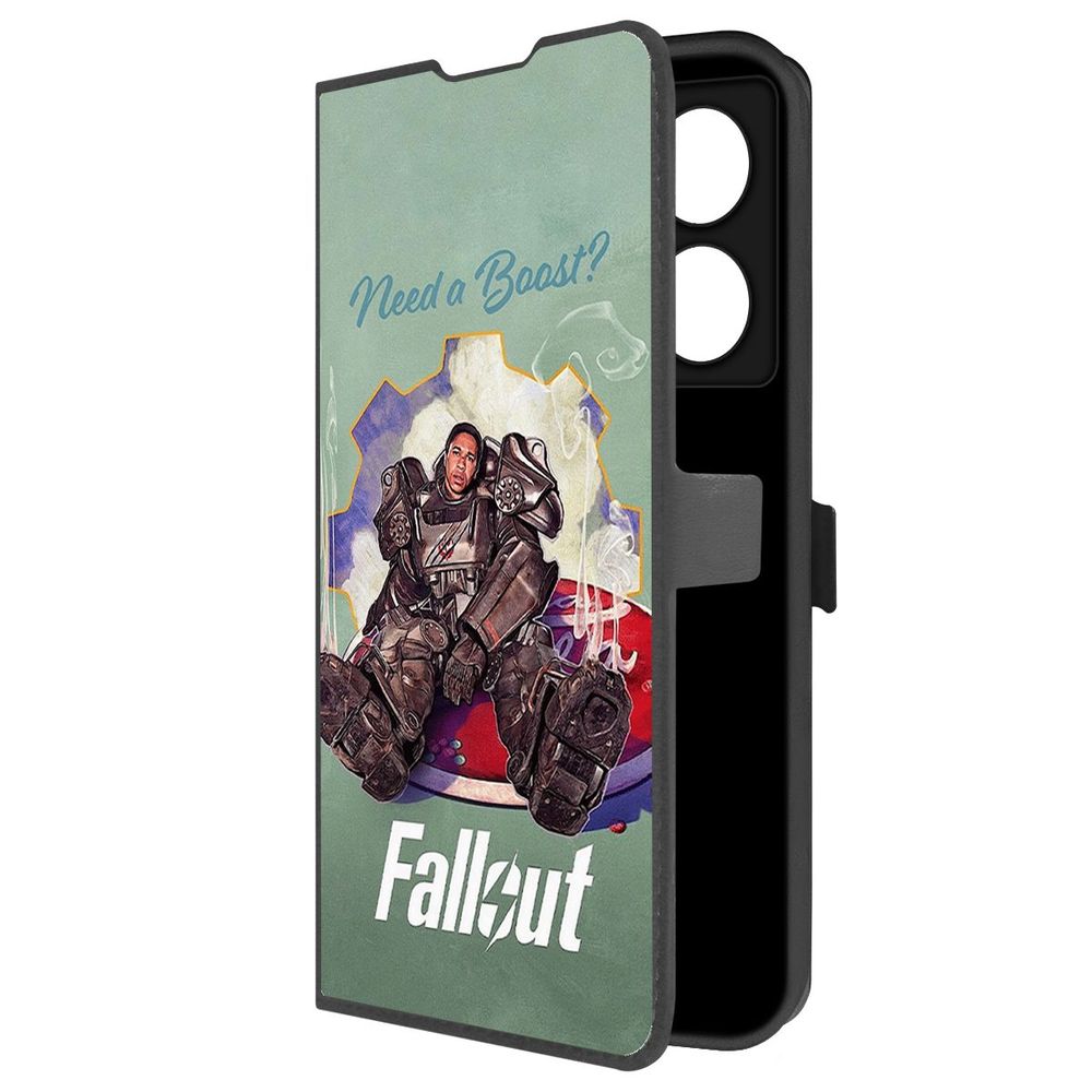 

Чехол-книжка Krutoff Eco Book для INFINIX Note 40 Pro Фоллаут (Fallout) - Нужно ускорение, Черный