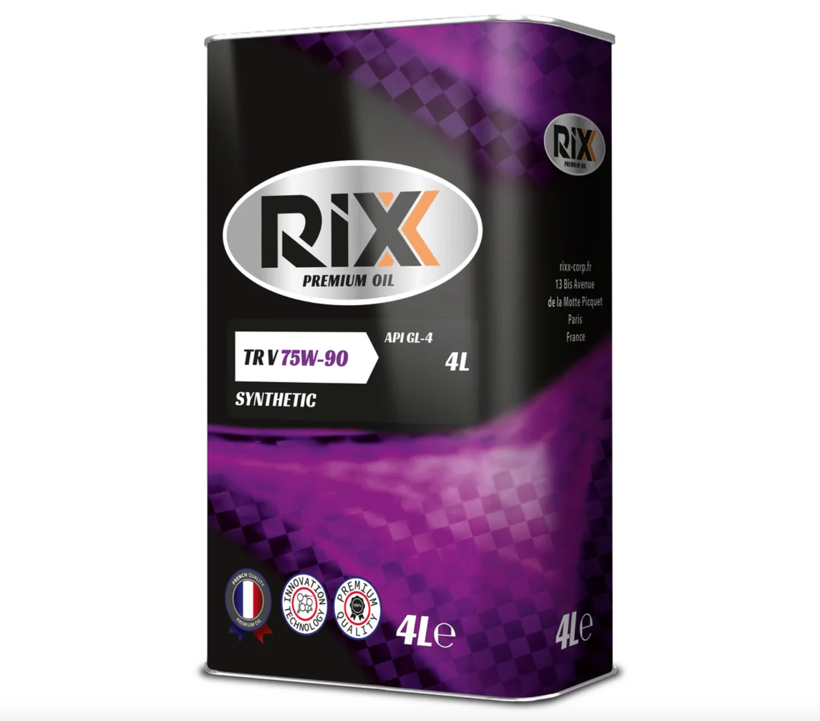 RIXX RX0002TRX Трансмиссионное масло RIXX TR V 75W-90 GL-4 4 л