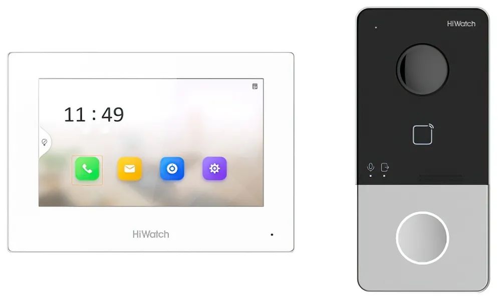 Видеодомофон HiWatch DS-D100IKWF(B)