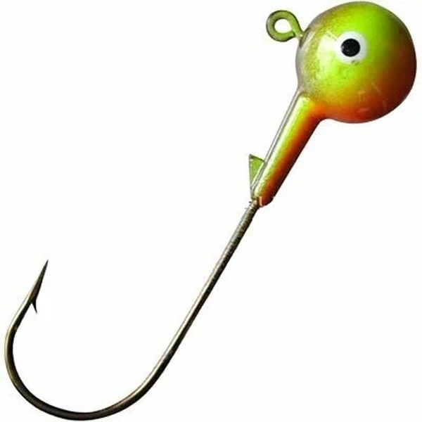 

Джиггер для рыбалки Eagle Claw Round Head (7 / 10 / желтый / 3/0 / 10 / 21), Round Head