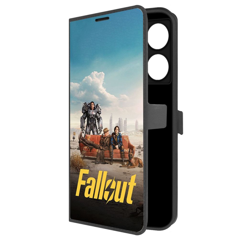 

Чехол-книжка Krutoff Eco Book для INFINIX Note 40 Фоллаут (Fallout) - Постер (черный)