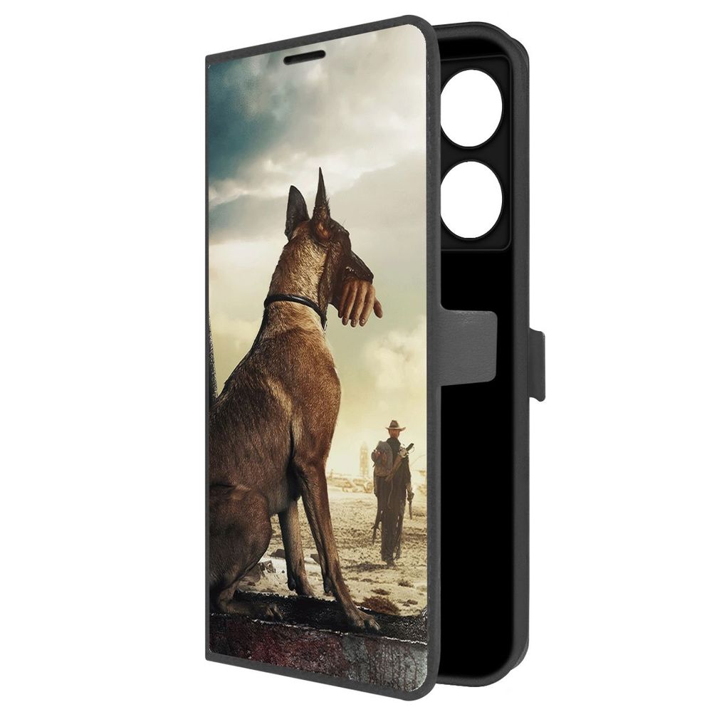 

Чехол-книжка Krutoff Eco Book для INFINIX Note 40 Фоллаут (Fallout) - Псина (черный)