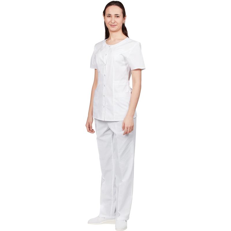 

Блуза медицинская NoBrand 830141-K белый 44-46, 170-176