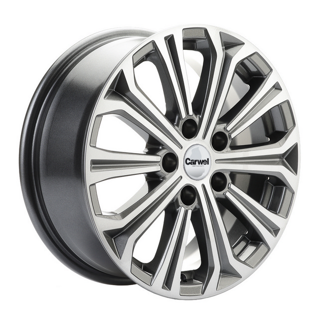 

Колесный диск Carwel Кудро 1610 (AGR) 6.5xR16 ET45 5*114.3 D60.1, Серый;серебристый