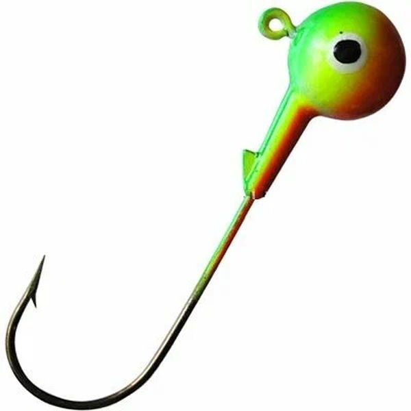 

Джиггер для рыбалки Eagle Claw Round Head (1 / 10 / зеленый / 4/0 / 10 / 14), Round Head