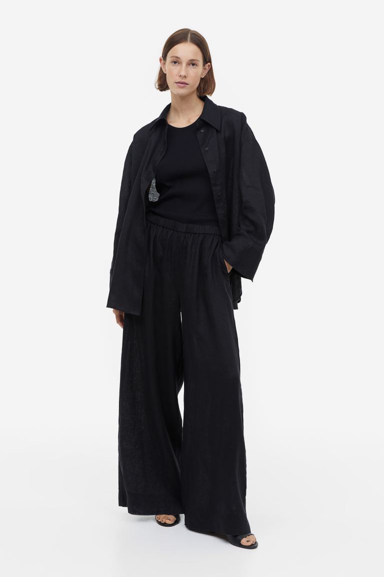 

Брюки женские H&M 1174498001 черные 36 (доставка из-за рубежа), 1174498001