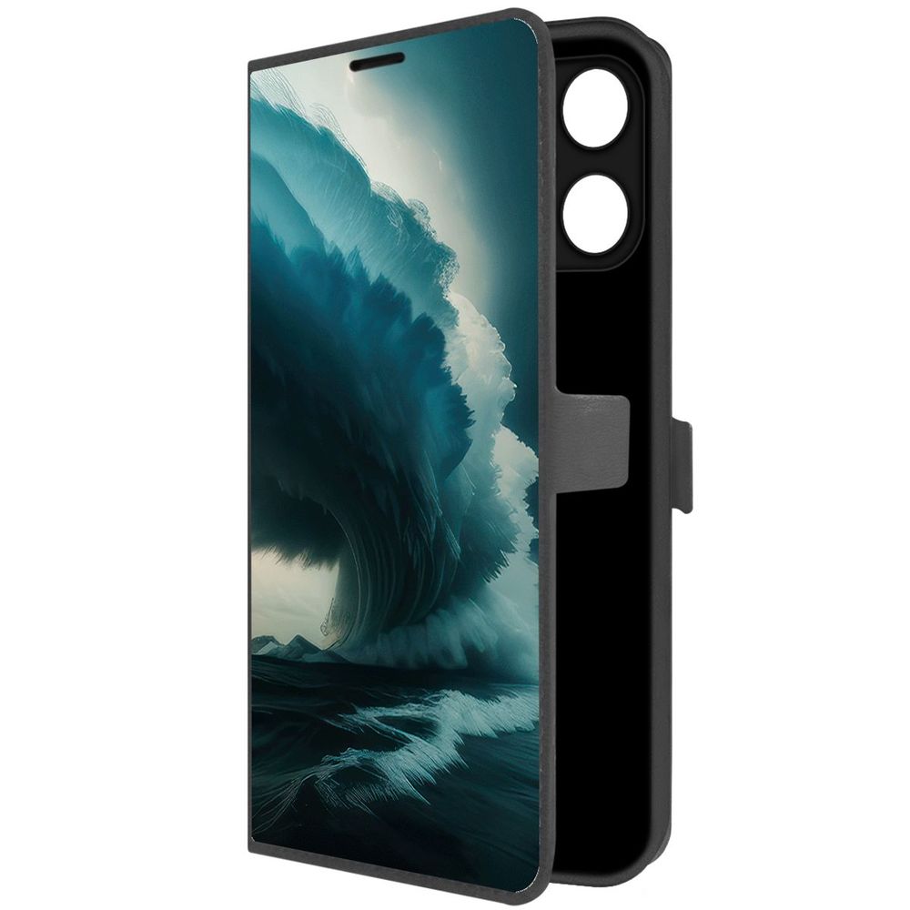 

Чехол-книжка Krutoff Eco Book для Xiaomi Poco M6 Pro 5G Торнадо (черный)