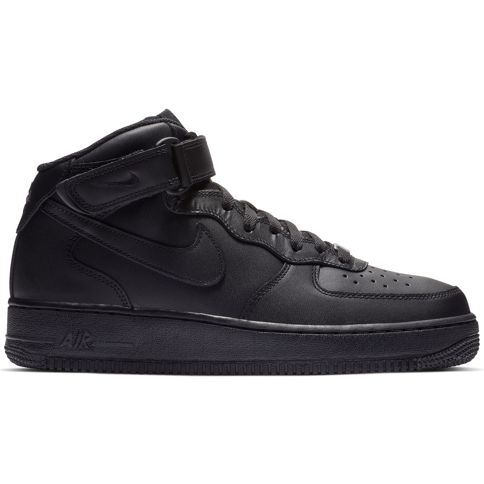 Кеды мужские Nike AIR FORCE 1 MID '07 черные 42 EU черный