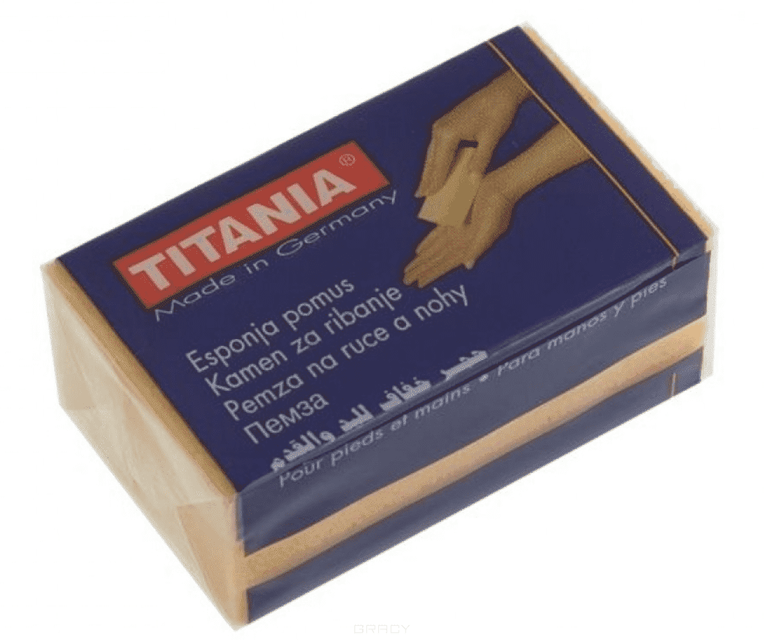 Пемза-мини,Titania  3000/1 юниlook пемза для педикюра с щеткой