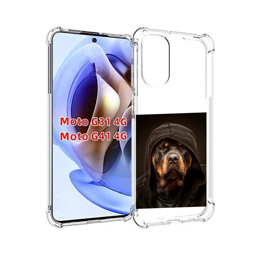 

Чехол MyPads Пес-барбос для Motorola Moto G31 4G / G41 4G, Прозрачный, Tocco