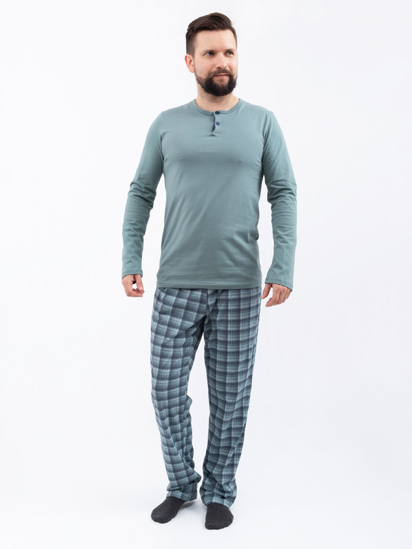 Комплект домашний мужской Монотекс 309 зеленый 54 RU